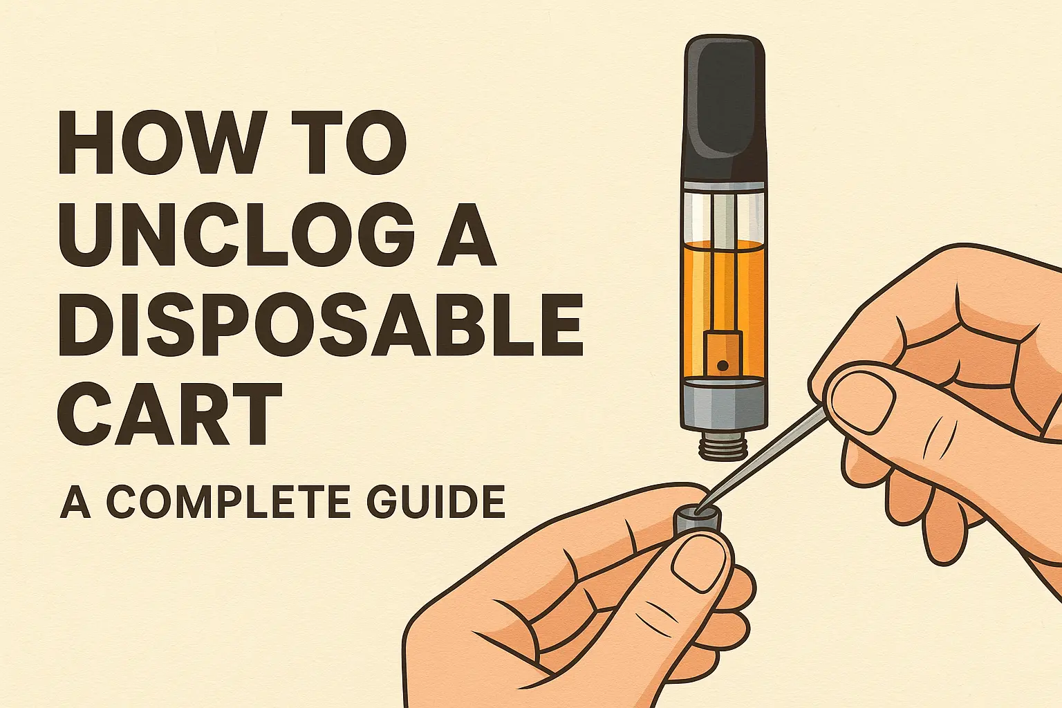 How to Unclog a Disposable Cart: A Complete Guide