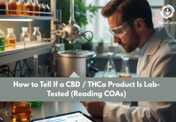 How to Tell If a CBD / THCa Product Is Lab-Tested (Reading COAs)