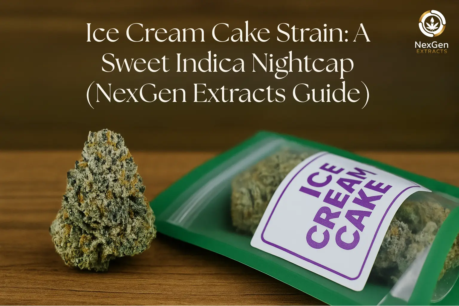 Ice Cream Cake Strain: A Sweet Indica Nightcap (NexGen Extracts Guide)