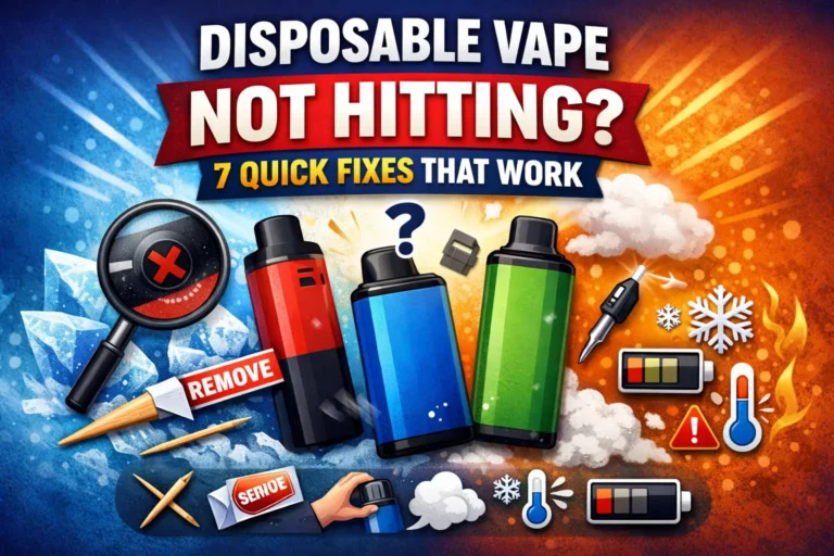 Disposable vapes not hitting fixes