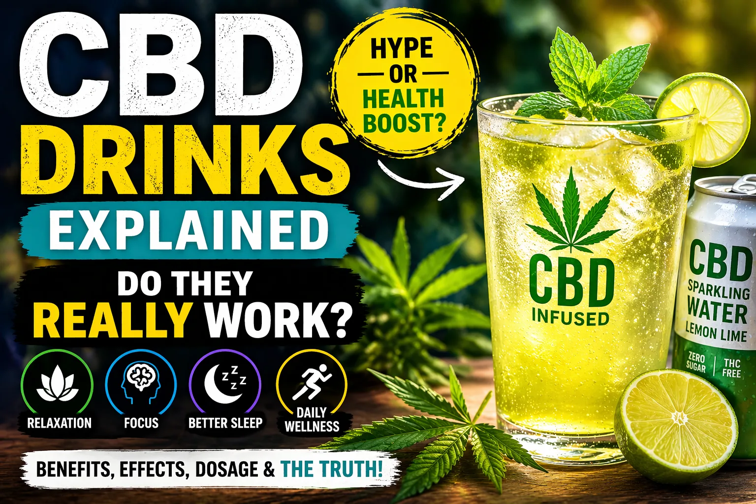 CBD drinks benefits and effects explained – do CBD beverages really work for stress and relaxation