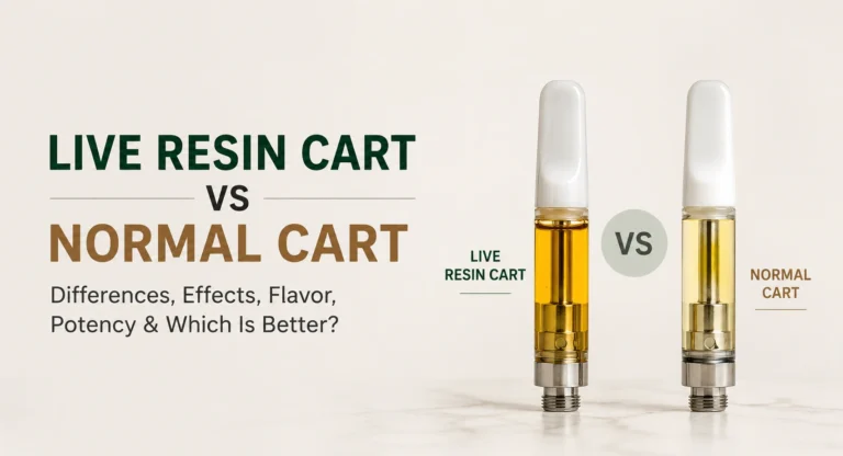 Live resin vs normal vape cart