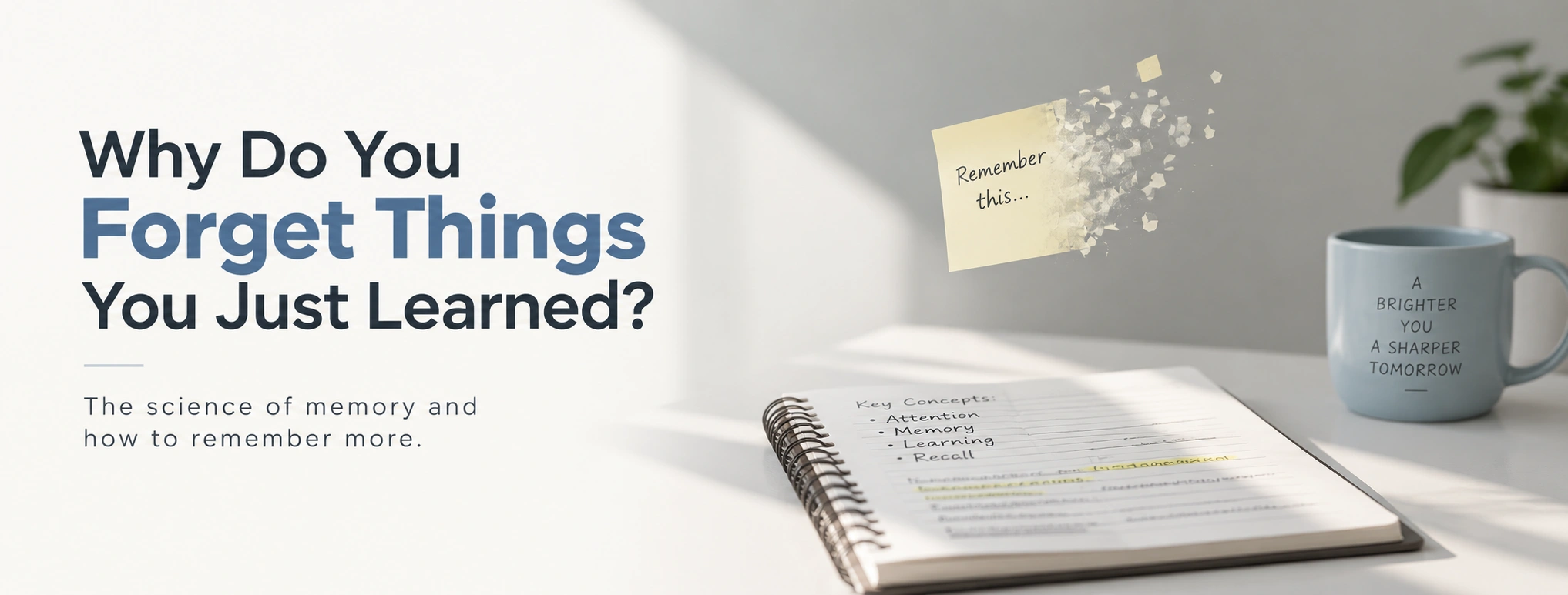 why do you forget things you just learned