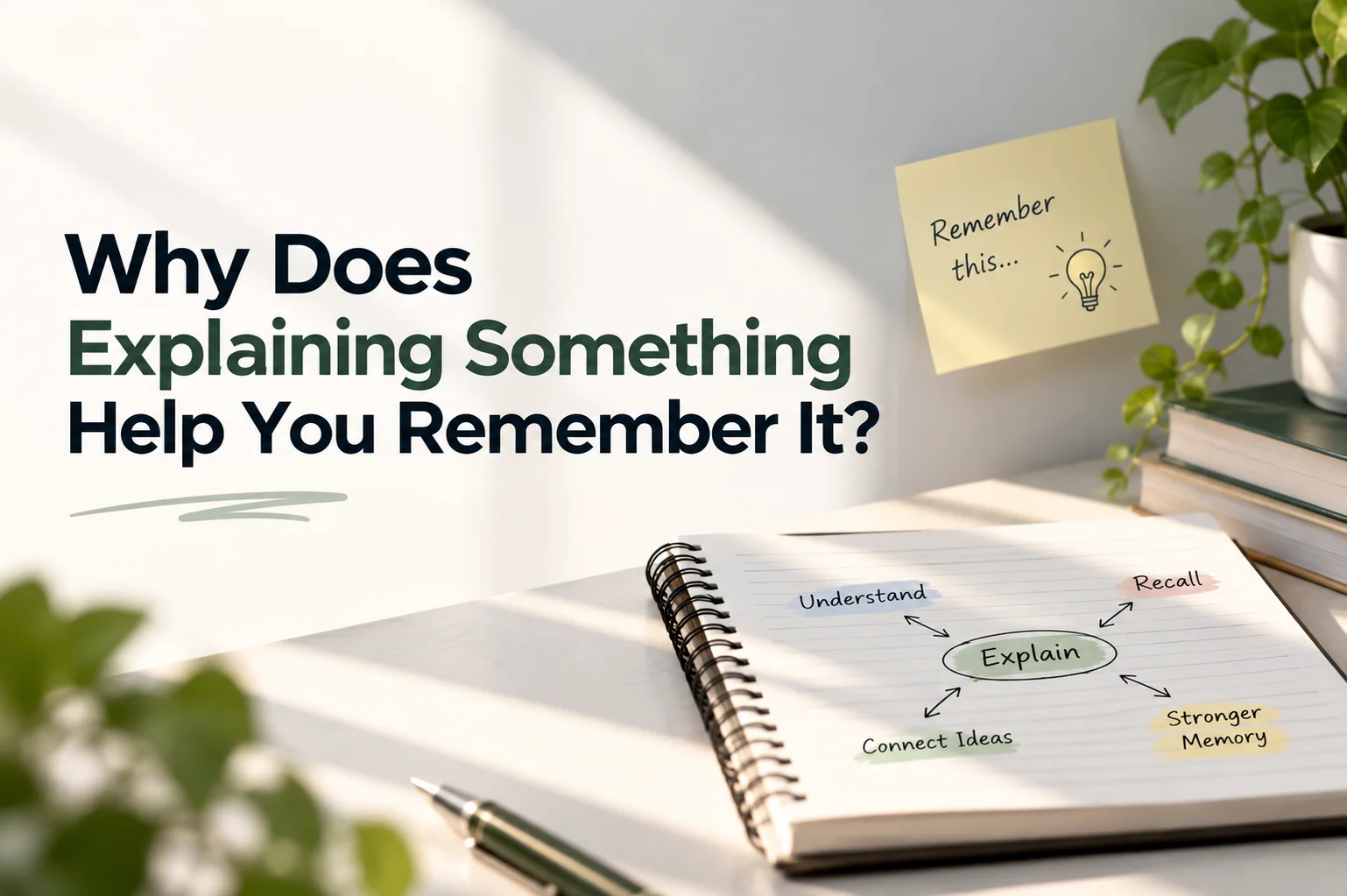 Why Explaining Strengthens Memory